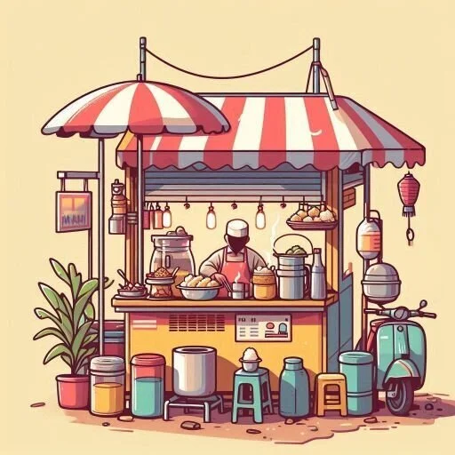 A mamak stall